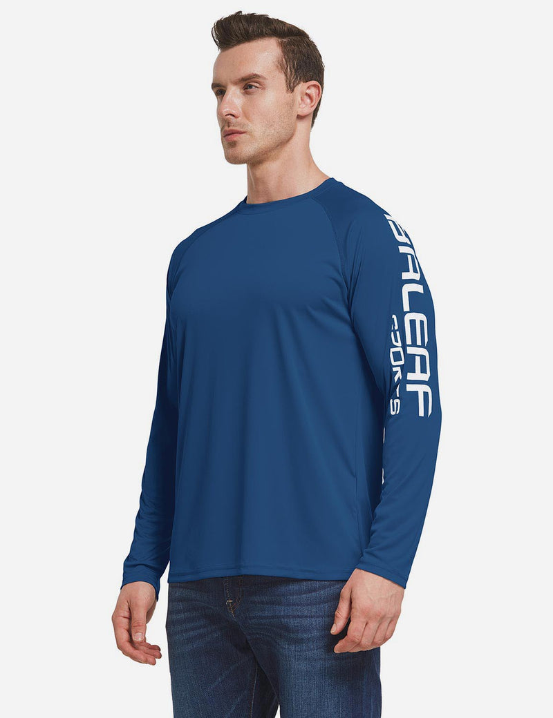 Baleaf Men's Men's UPF 50+ Basic Digital BALEAF Long Sleeved T Shirt