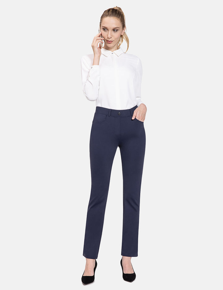 Baleaf Women's Straight Leg Pocketed Commute Workleisure Pants – Baleaf ...