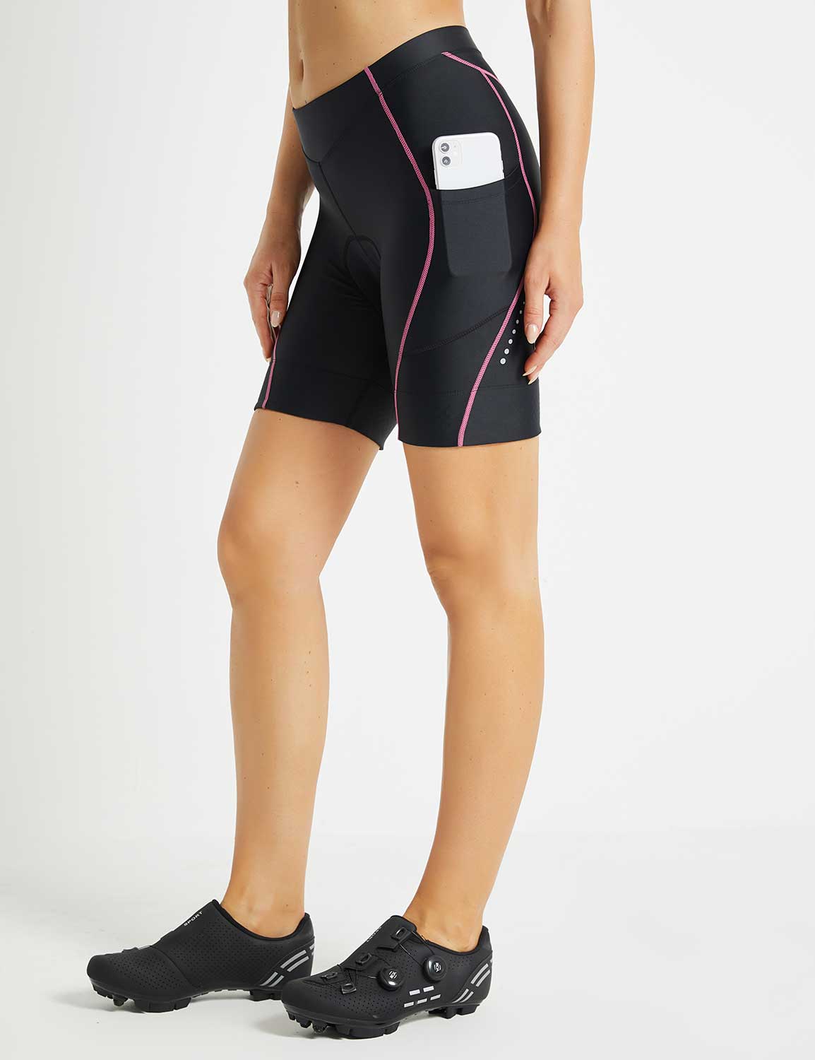 pink padded cycling shorts