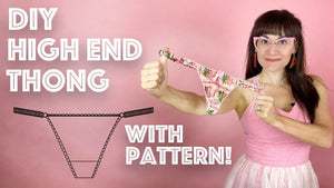 Scrunchie side thong PDF Digital Pattern - Sew Anastasia