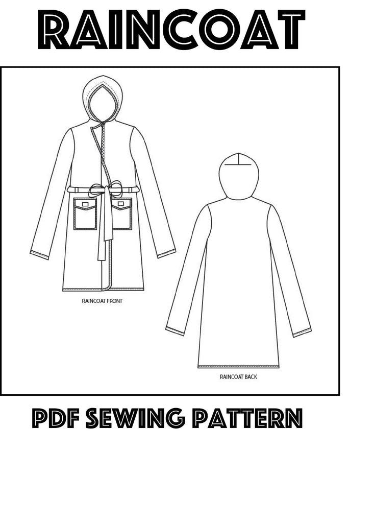 Raincoat Sewing Pattern PDF – Sew Anastasia