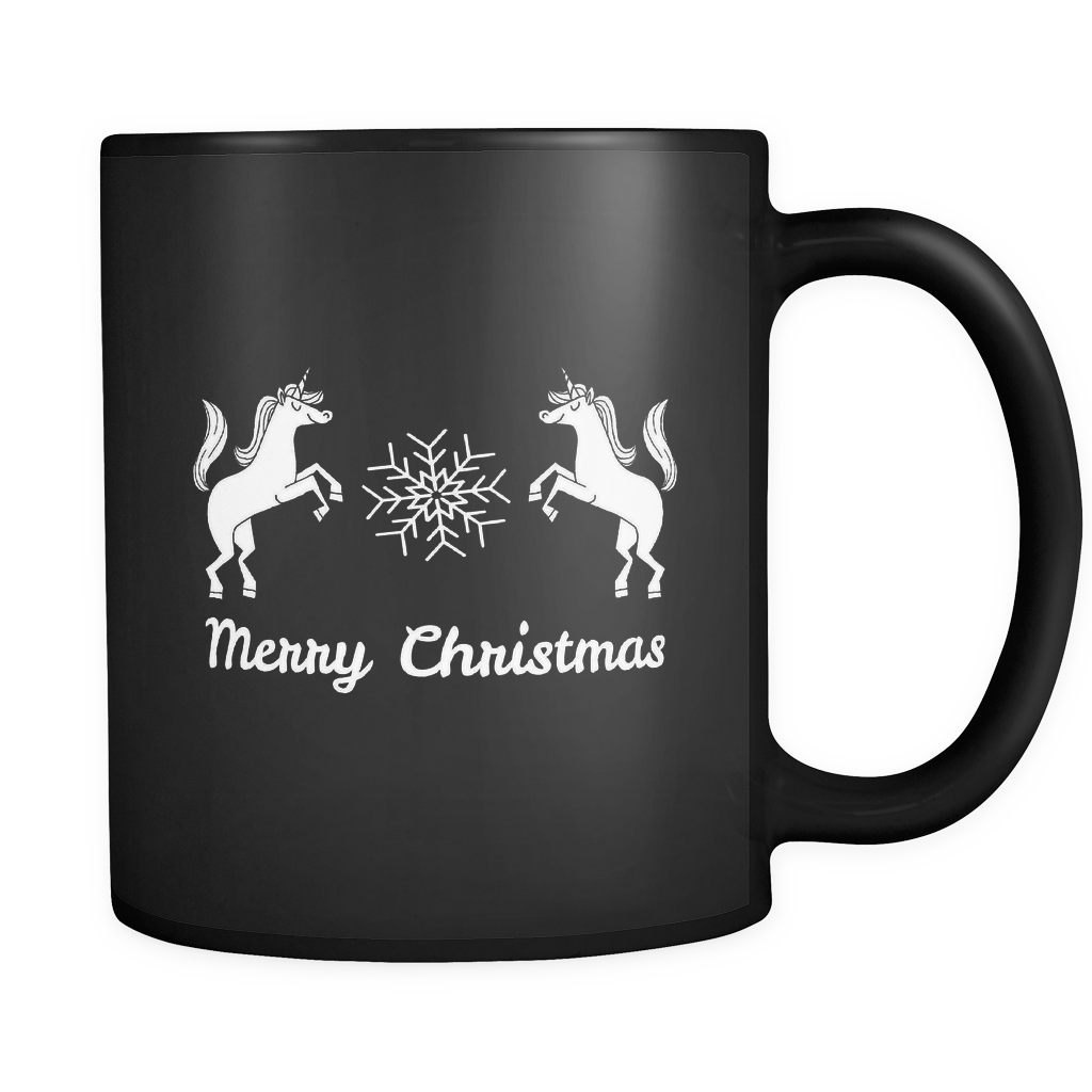 Download Merry Christmas Unicorn Black Mug Otzi Shirts