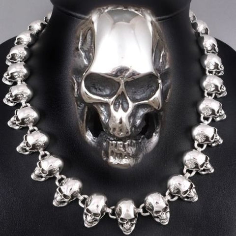 mens skull necklace