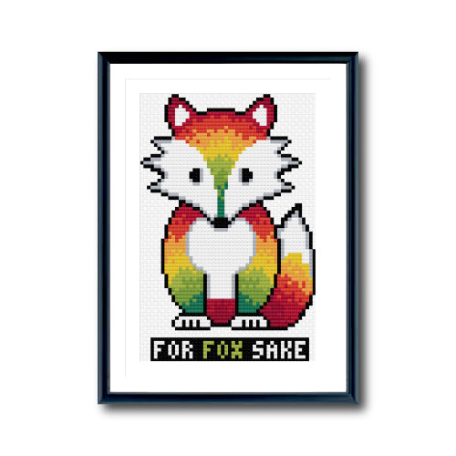 Fergus Fox Cross Stitch Pattern Spruce Craft Co