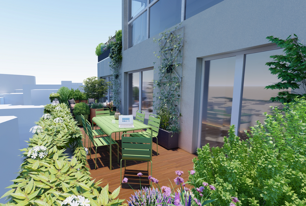 conception 3D terrasse paris