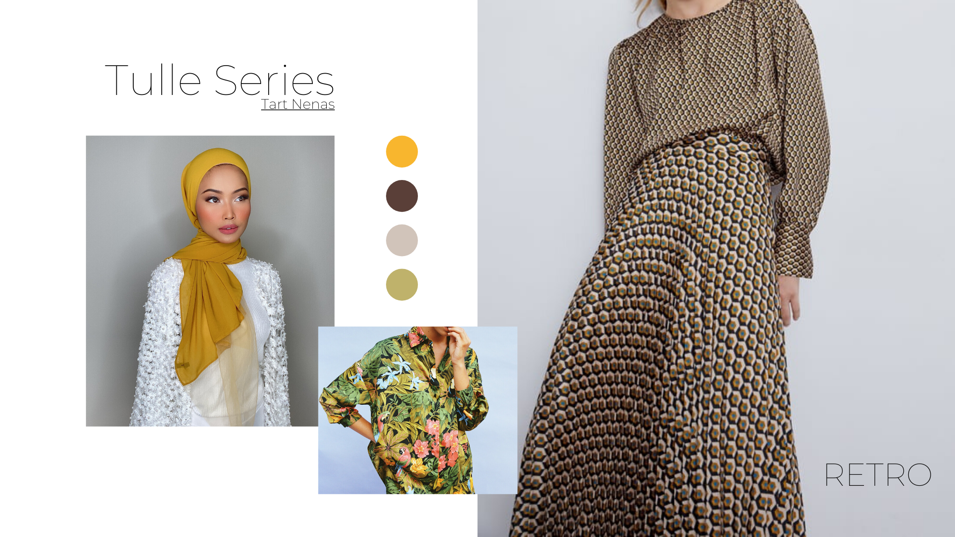acupofdee, bloom, florals, hijab, modest fashion, style tip, lookbook, tulle series, yellow, retro, abstract, topical,