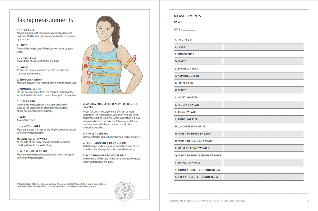 How to choose what size to knit from a sweater pattern - Ysolda