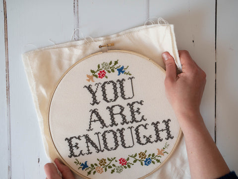 3 Simple Ideas for Finishing a Cross Stitch Hoop