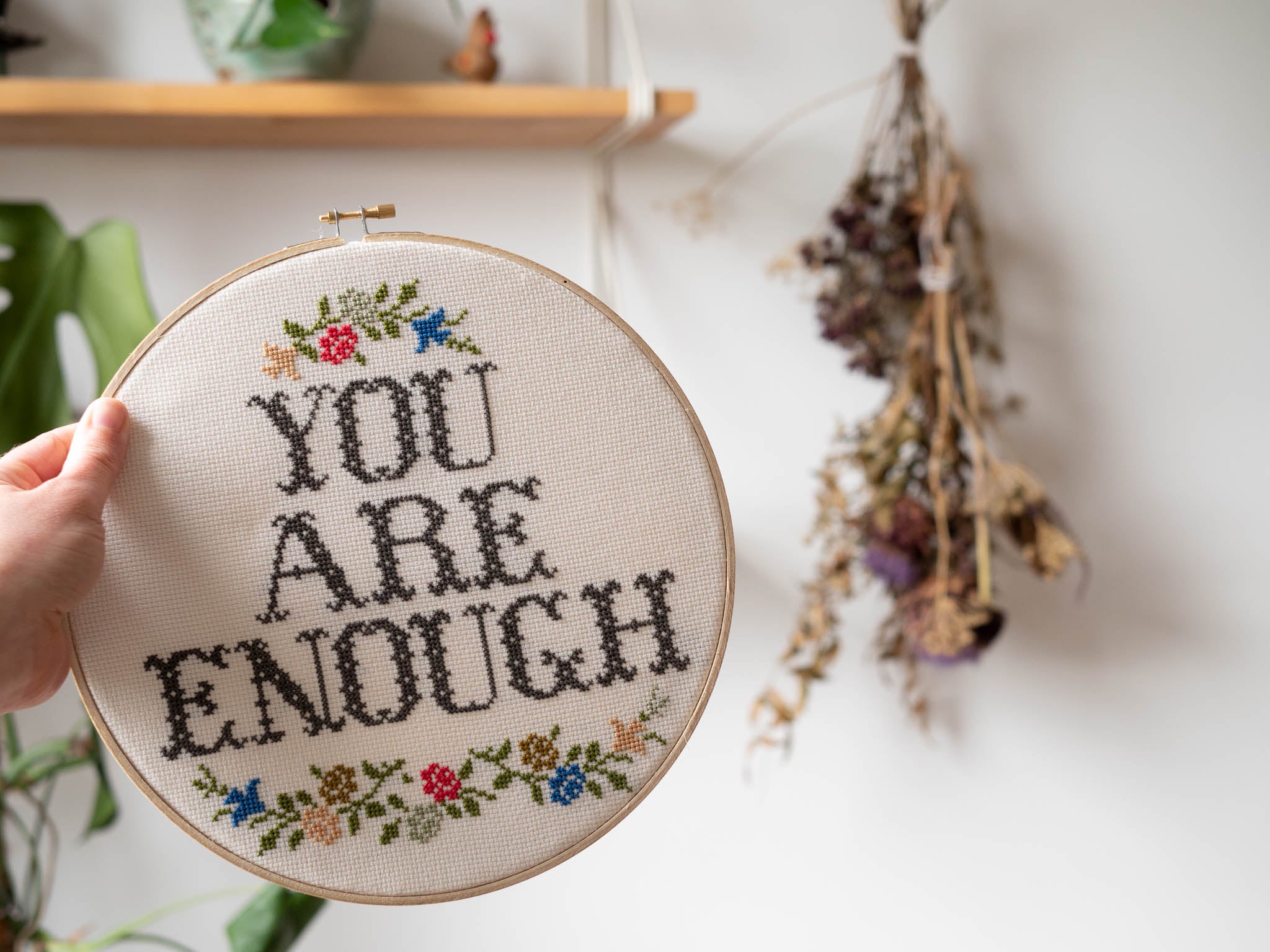 Finally finished this little embroidery hoop! Now off to picking