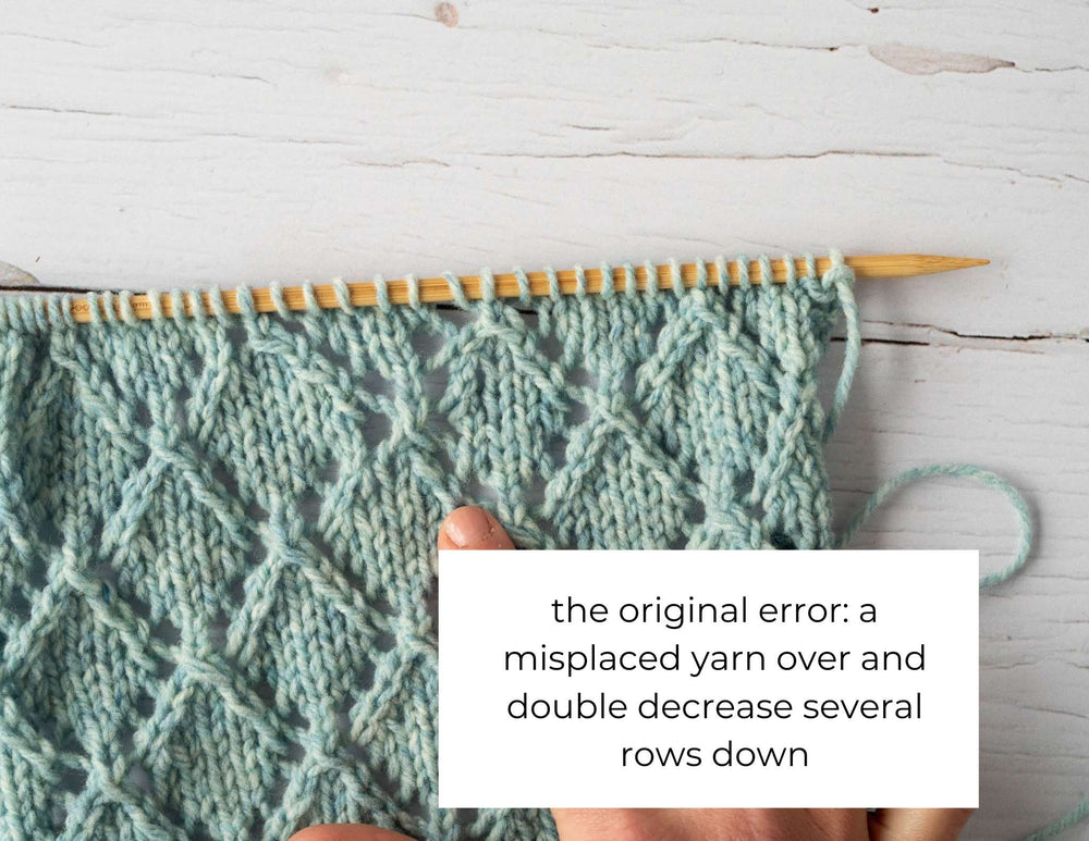 Be the boss of your knitting: fixing mistakes in lace — Arnall-Culliford  Techniques