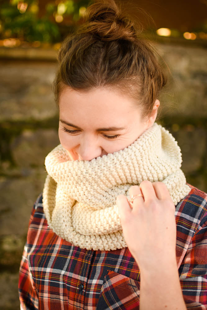 Chunky Cable Knit Scarf — Irish Moon