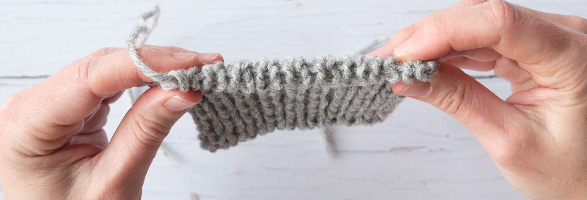 How to knit the yarn over bind off - creates a super stretchy edge