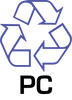 PC - Polycarbonate symbol