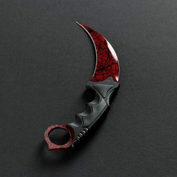 Crimson Web Karambit 2 0 Real Video Game Knife Skin Elemental Elemental Knives - crimson web knife roblox