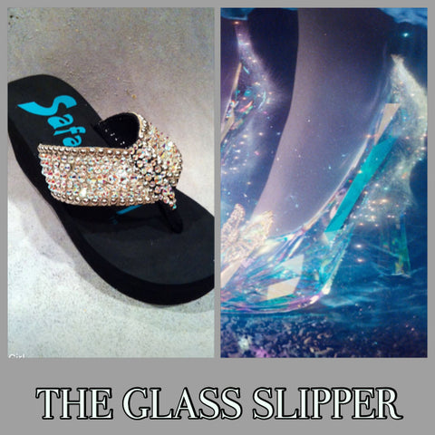 swarovski glass slipper