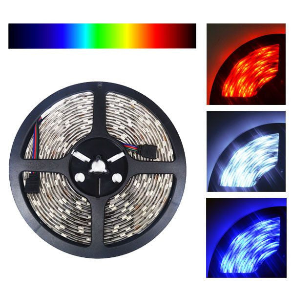 Novabright RGB300R Color Changing RGB Super Bright LED Strip Light 16 Ft  Reel Only 12V