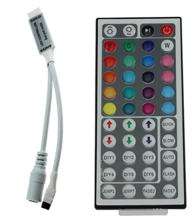 DC5-28V 144W RGB LED Mini WIFI IR 24 Keys Remote Controller for RGB LED  Strip