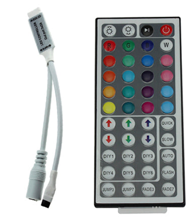 IR Remote Control for 110 VAC “Neon” RGB LED Light Strip Kits  EC-NLED-RGB-110V-IR