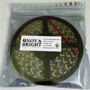 voordeel in de tussentijd salami NovaBright 12V UL Approved 5050SMD LED Strip Light Warm White 3000K IP65 |  HOLLYWOOD LEDS