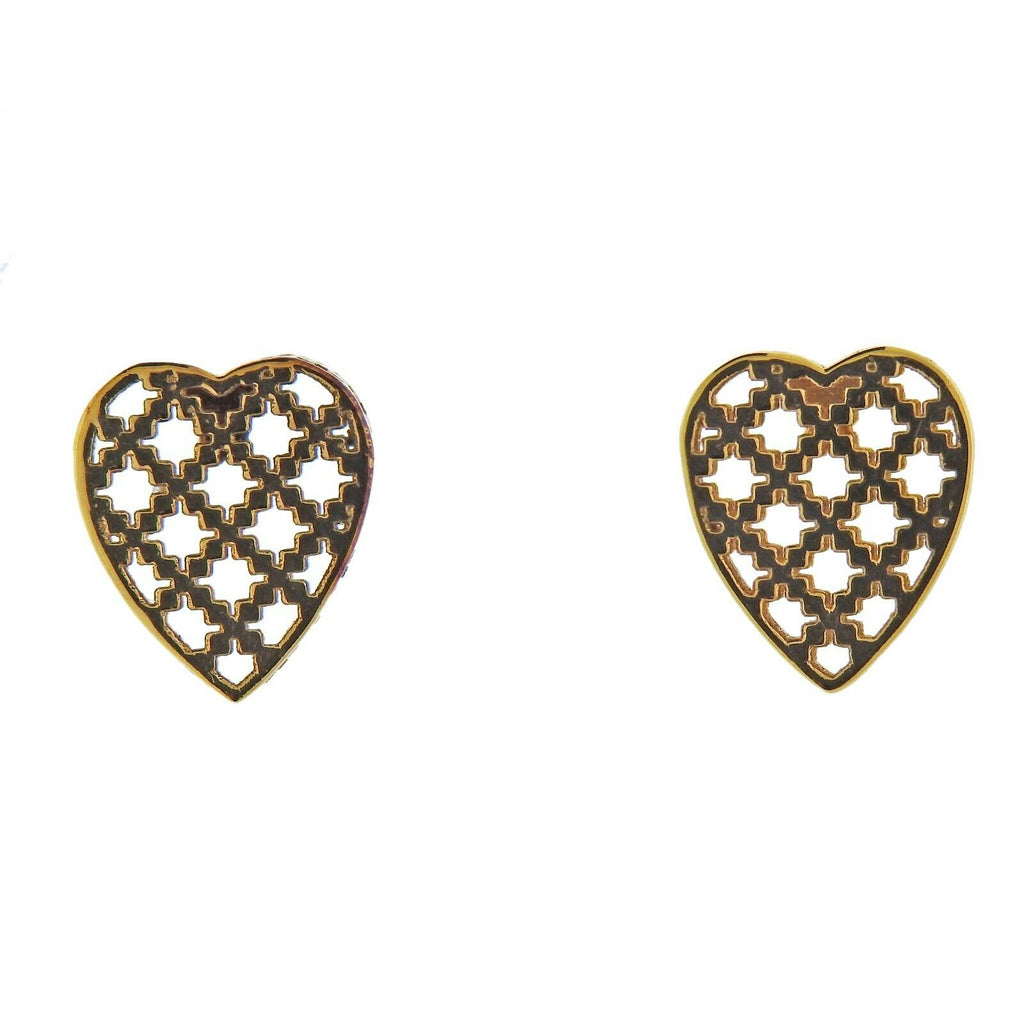 gucci gold heart earrings