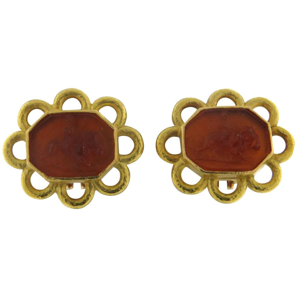 intaglio earrings