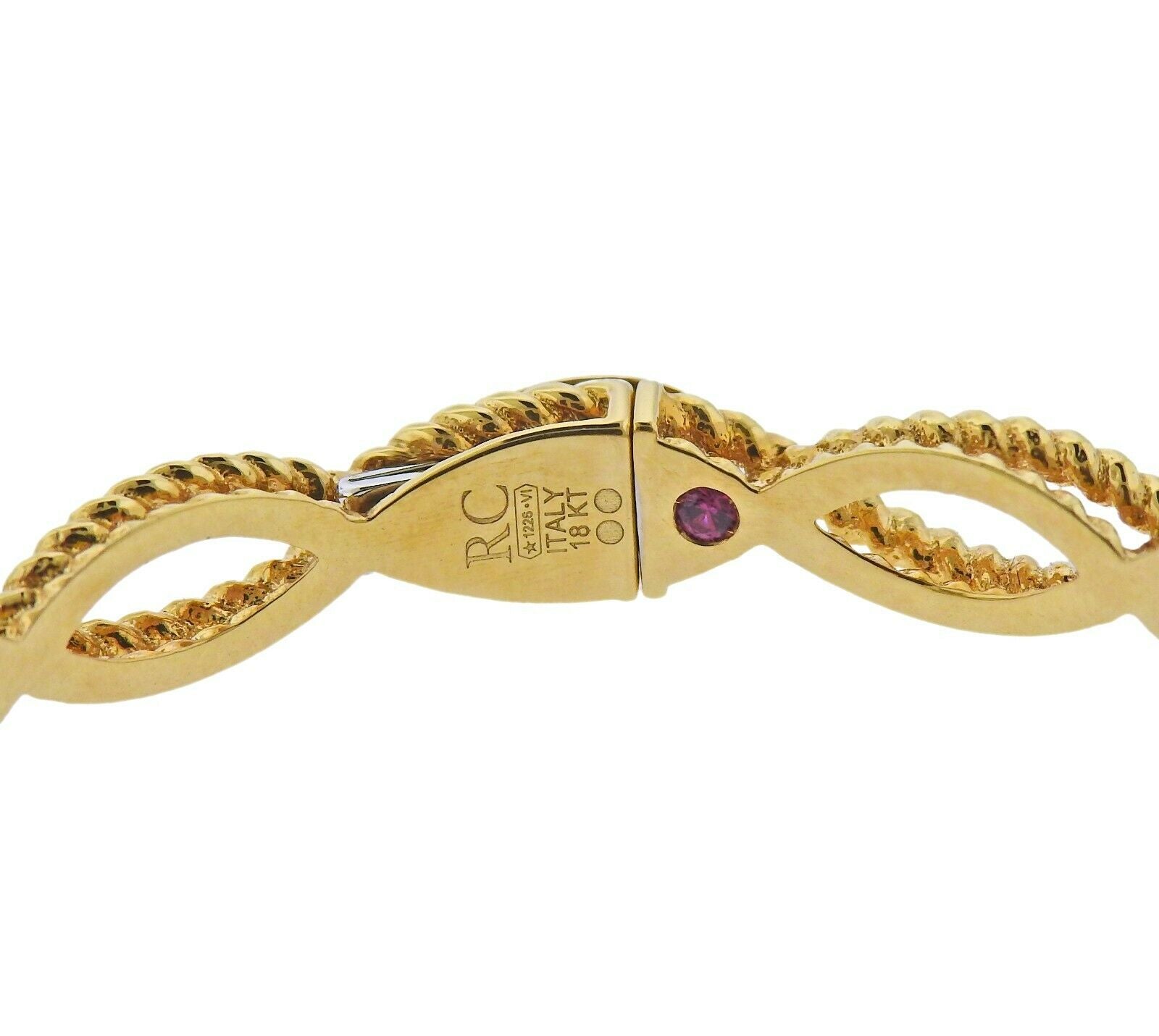 Roberto Coin Barocco Gold Braided Bangle Bracelet