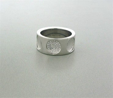 Louis Vuitton Empreinte 18K White Gold Diamond Ring