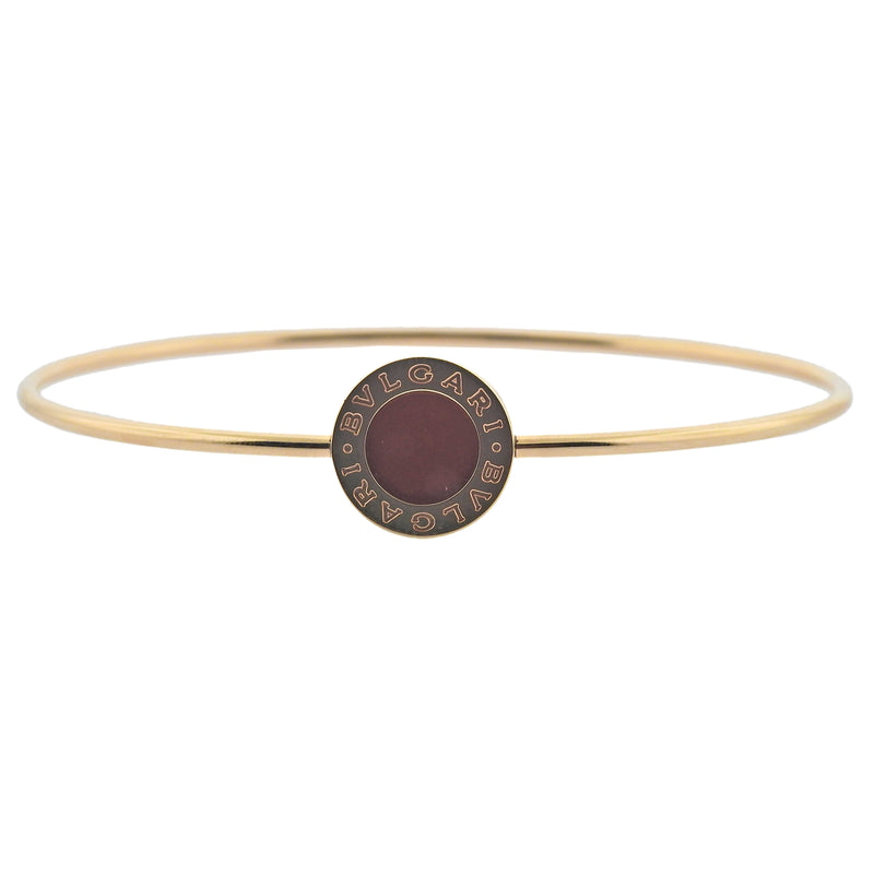 Bulgari Carnelian Rose Gold Bangle Bracelet – Oak Gem