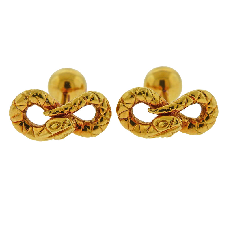 Tom Ford Snake Serpent Gold Cufflinks – Oak Gem