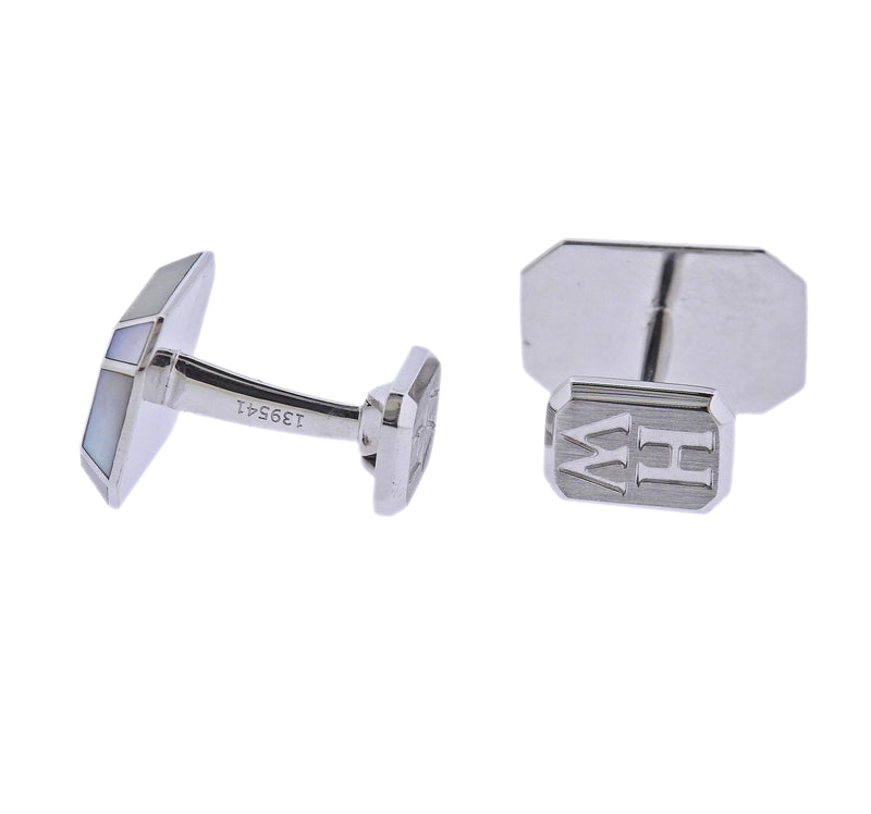 Harry Winston Mother of Pearl Gold Cufflinks