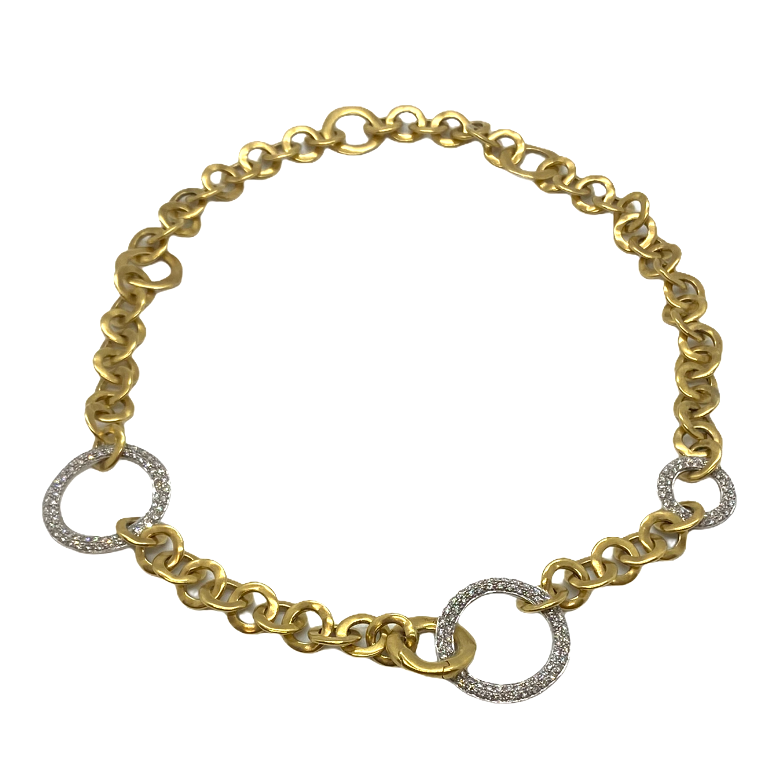 Pomellato Maglia 18k Gold 1.90ctw Diamond Necklace