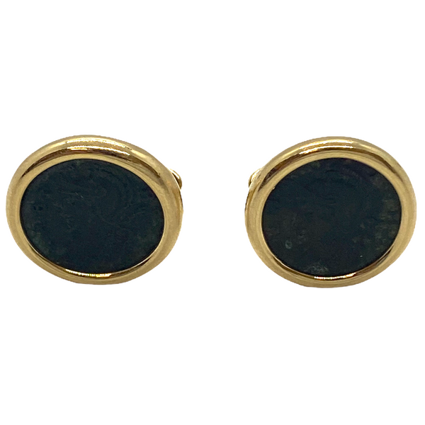 Estate Bvlgari Bulgari 18K Yellow Gold Cufflinks – Oak Gem