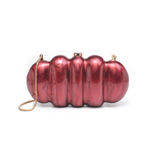 Myla Evening Bag - Burgundy - BIRD BEE