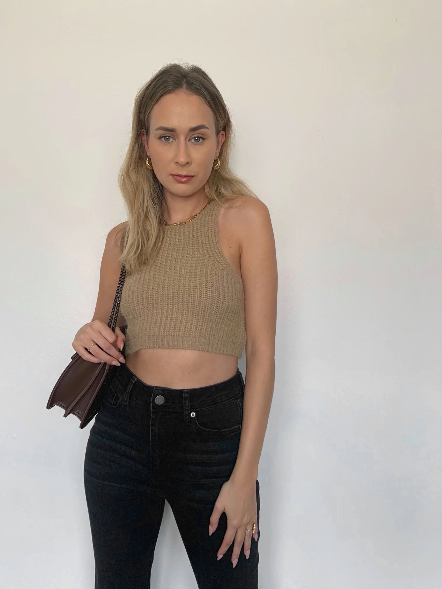 Eliza Knit Top - Camel