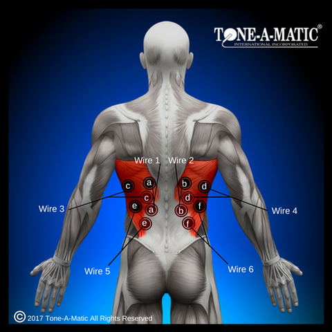 Mid-Back / Erector Spinalis Electrode Pad Placement for EMS & TENS