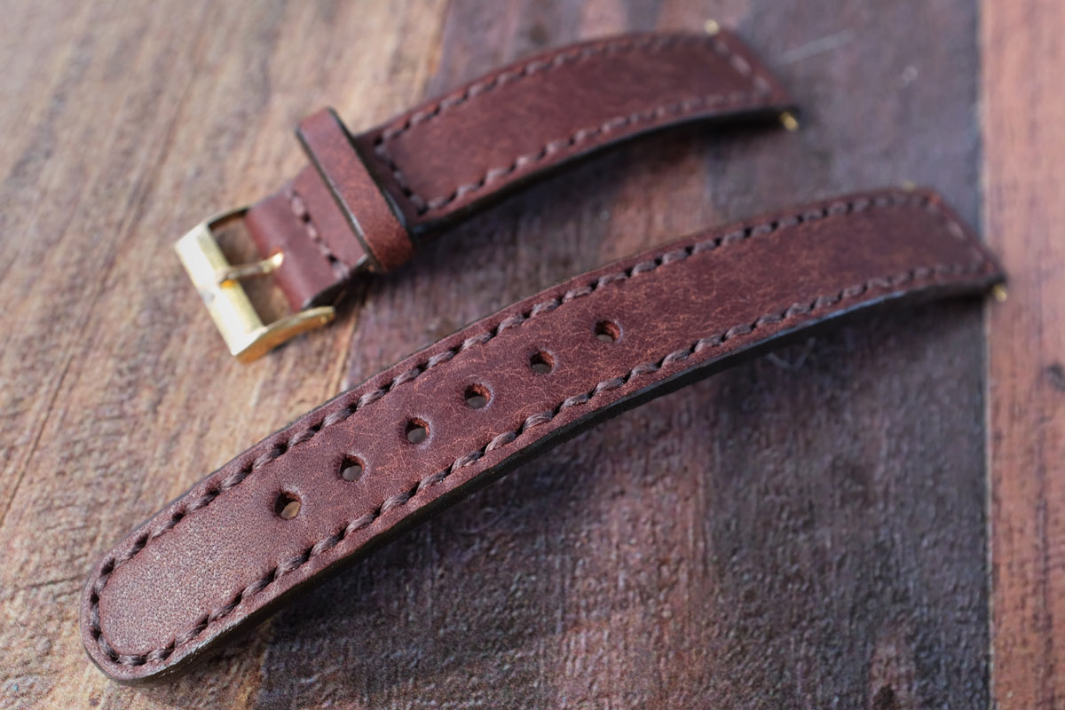 Handmade Leather Watch Strap Hide & Home