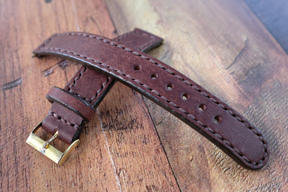 Handmade Leather Watch Strap Hide & Home