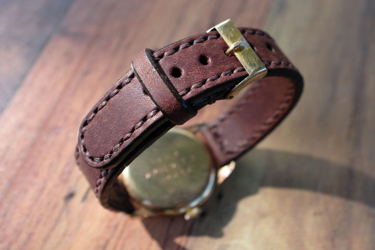 Handmade Leather Watch Strap Hide & Home