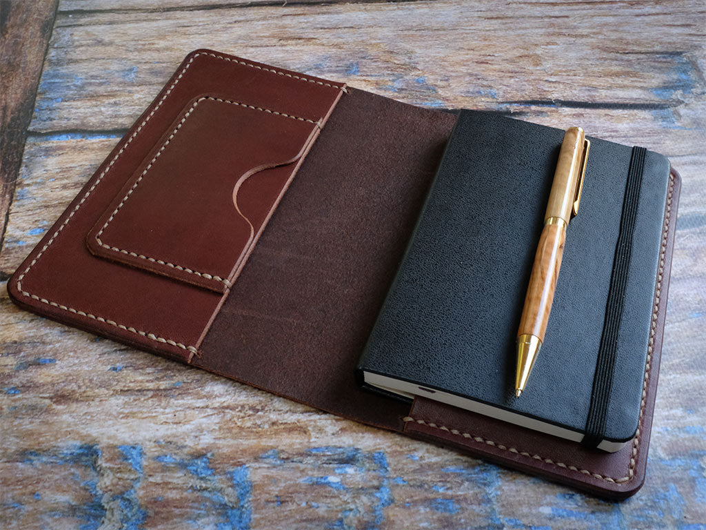 Italian Leather Notebook Cover A6 - Brown – Hide & Home