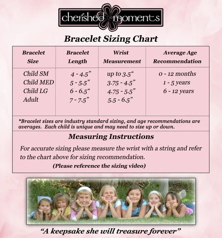 Cherished Moments Bracelet Size Guide