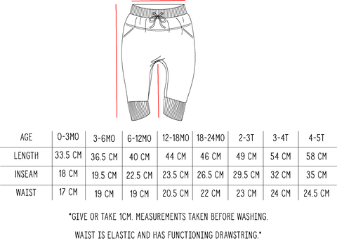 Little Bipsy Collection Jogger Size Chart Basically Bows & Bowties