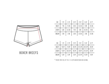 Little Bipsy Boxer Brief Size Guide