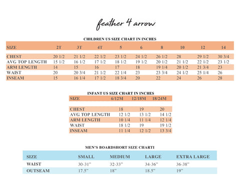 Feather 4 Arrow Size Guide