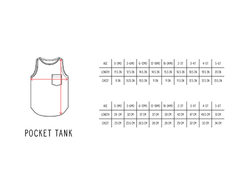 Little Bipsy Pocket Tank Size Guide
