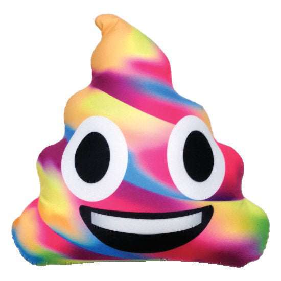 Iscream Rainbow Poop Emoji Pillow Basically Bows And Bowties