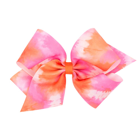 tie dye hair bow