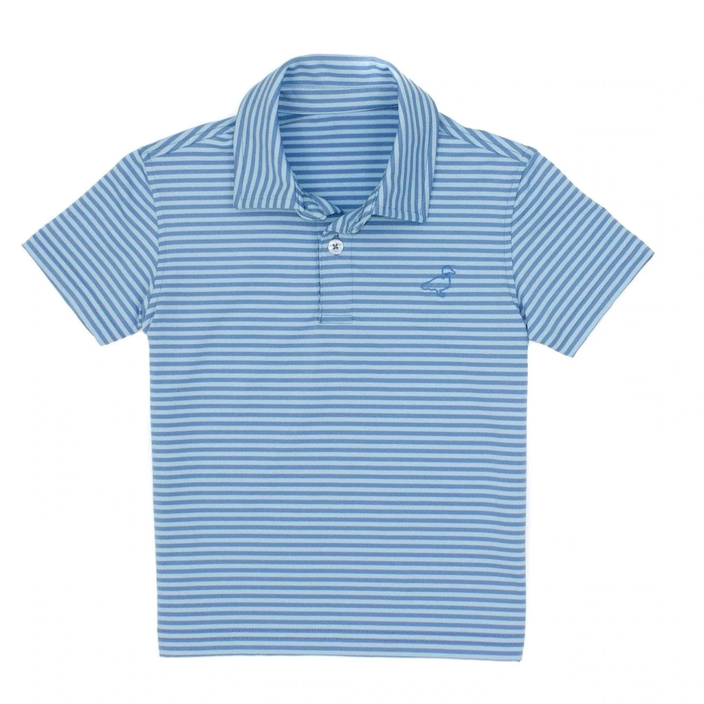 Properly Tied LD Waverly Polo in Aquatic Stripe – Basically Bows & Bowties