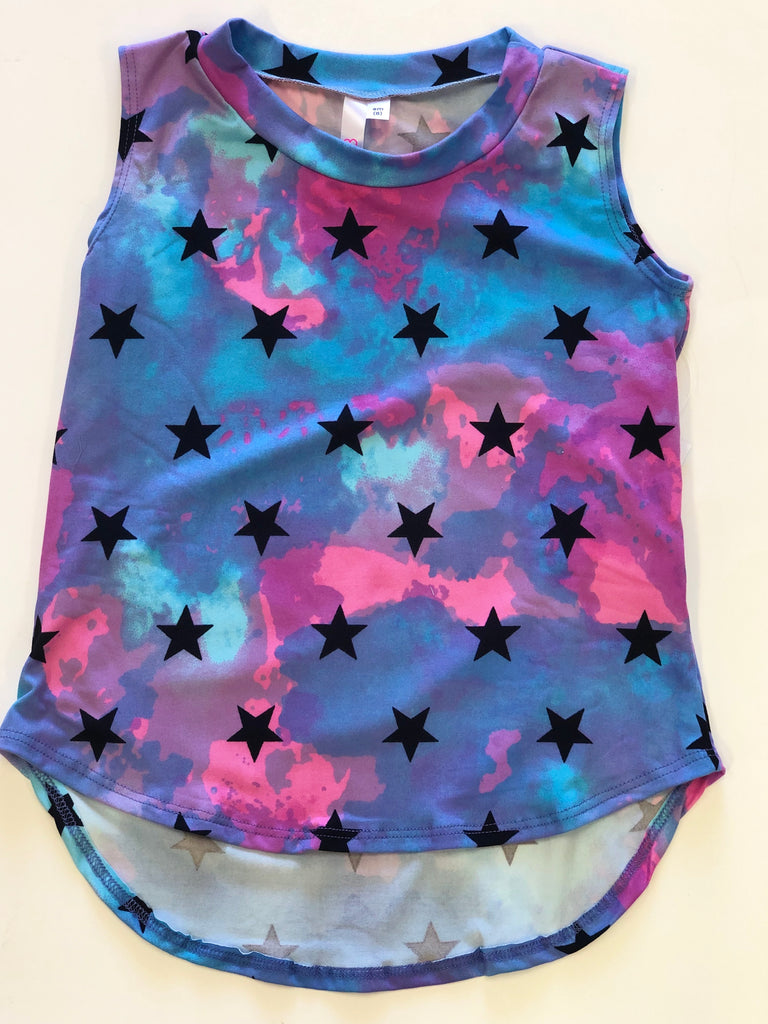 Malibu Sugar Tie Dye Star Tank – Basically Bows & Bowties