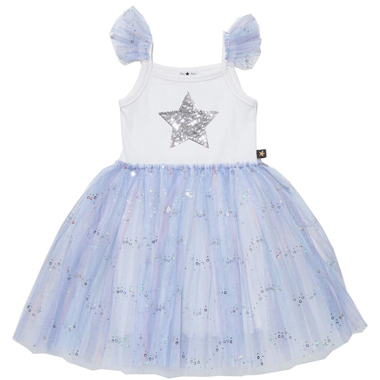 Petite Hailey Spangle Tutu Dress - Blue – Basically Bows & Bowties