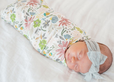 olive swaddle blanket